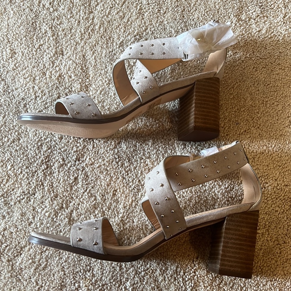 Chase + Chloe Pansy Studded Sandal Heel - Picture 4 of 8